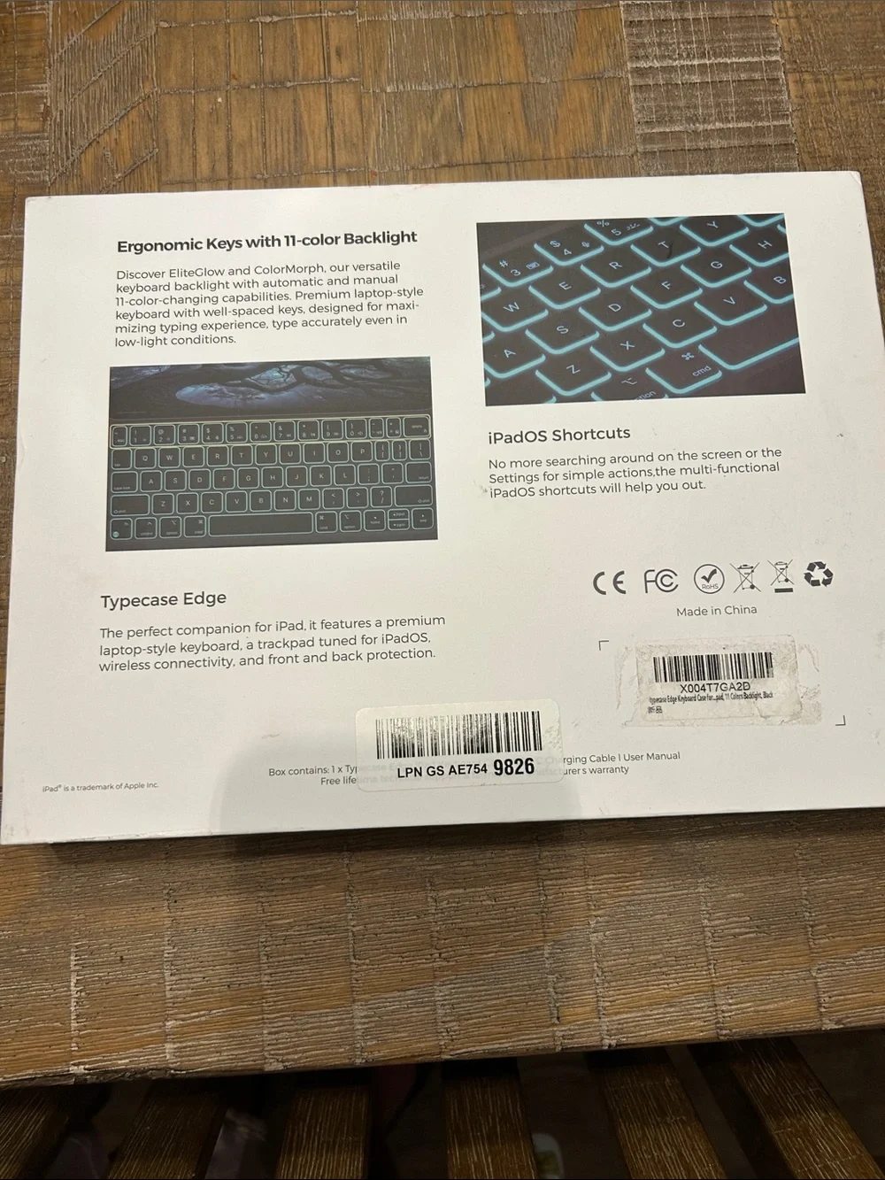 Typecase edge keyboard